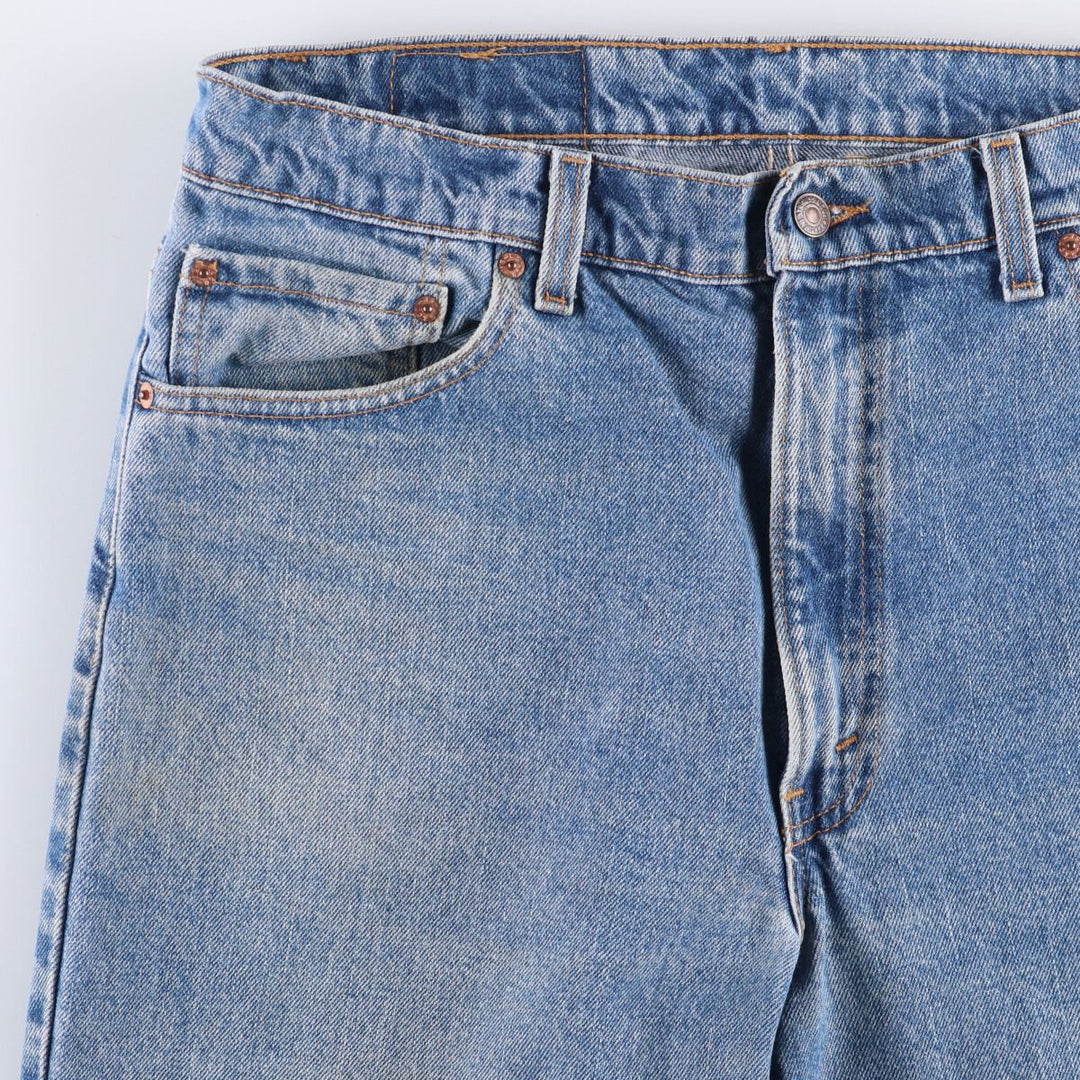 90'S Levi's 00550-4891 Relaxed Fit Tapered Leg Denim Pants, Made in USA, Men's Size 36 (Vintage) cotton Blue type light blue Vintage Second Hand