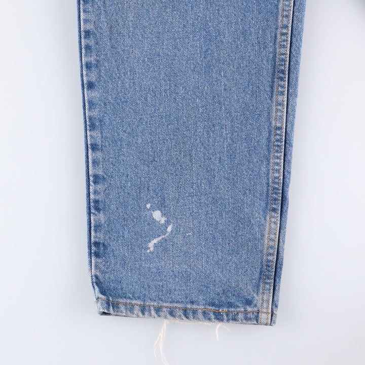90'S Levi's 00550-4891 Relaxed Fit Tapered Leg Denim Pants, Made in USA, Men's Size 36 (Vintage) cotton Blue type light blue Vintage Second Hand