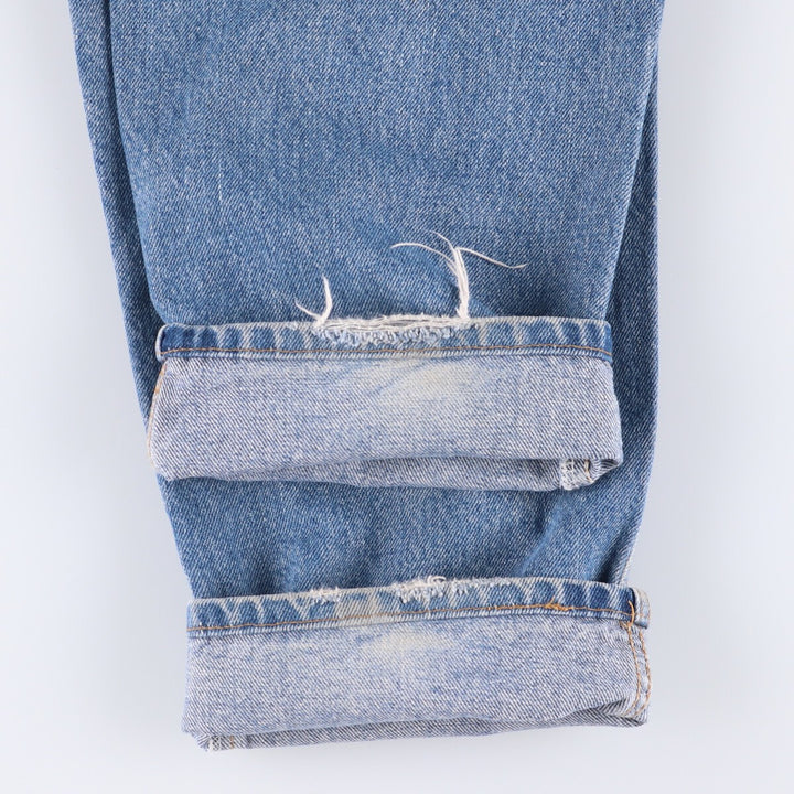90'S Levi's 00550-4891 Relaxed Fit Tapered Leg Denim Pants, Made in USA, Men's Size 36 (Vintage) cotton Blue type light blue Vintage Second Hand