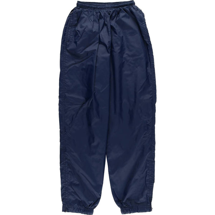 90'S Nike Nylon Pants, Rustling Pants, Women's Size L, Vintage Nylon navy blue type Vintage Second Hand