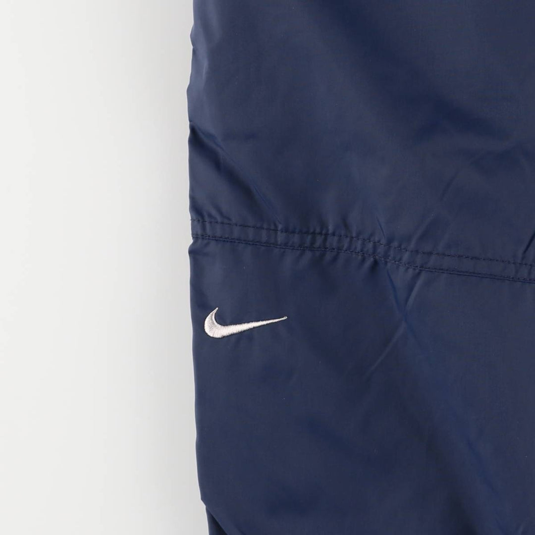 90'S Nike Nylon Pants, Rustling Pants, Women's Size L, Vintage Nylon navy blue type Vintage Second Hand