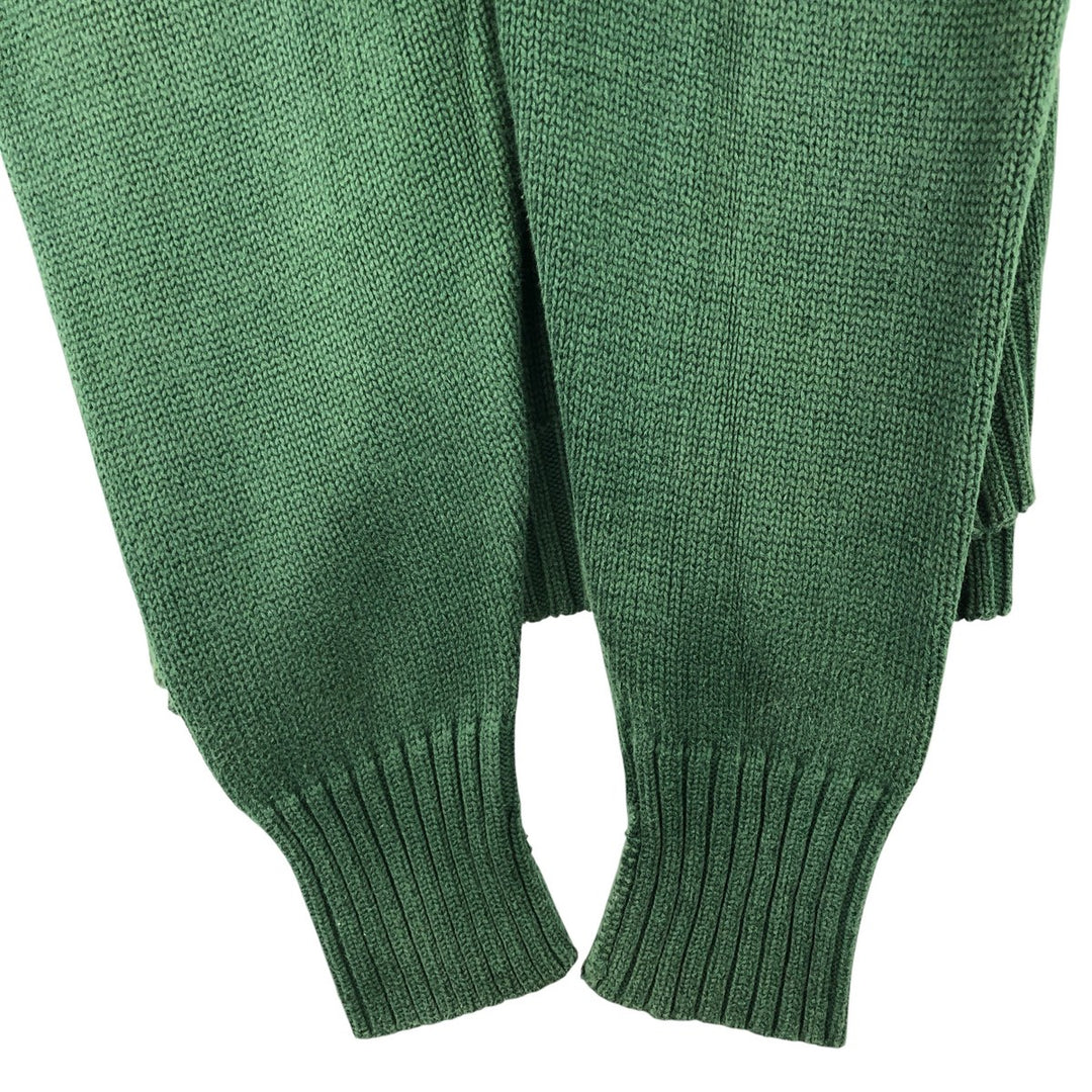 Ralph Lauren POLO by Ralph Lauren V-neck cotton knit sweater, men's size XXL cotton Green type dark green Vintage Second Hand