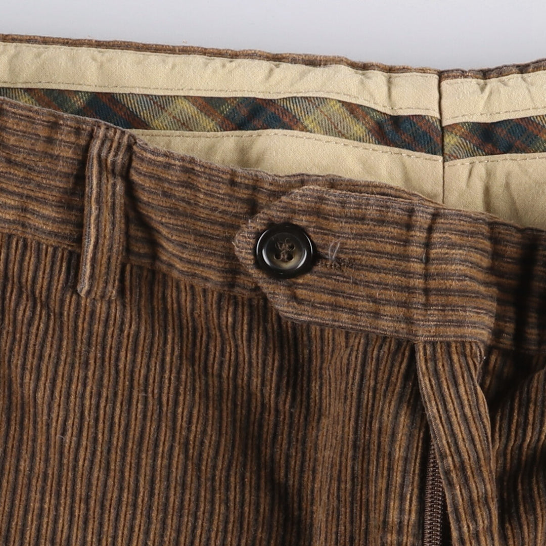 Giovanni Da Pian Corduroy Pants, Made in Italy, Men's, Size W35 cotton brown type Vintage Second Hand