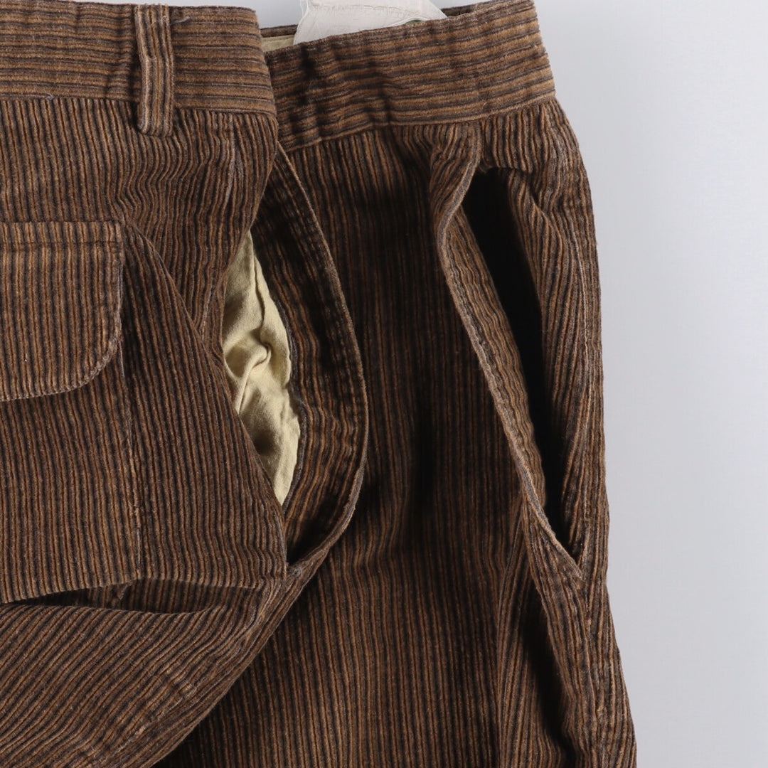 Giovanni Da Pian Corduroy Pants, Made in Italy, Men's, Size W35 cotton brown type Vintage Second Hand