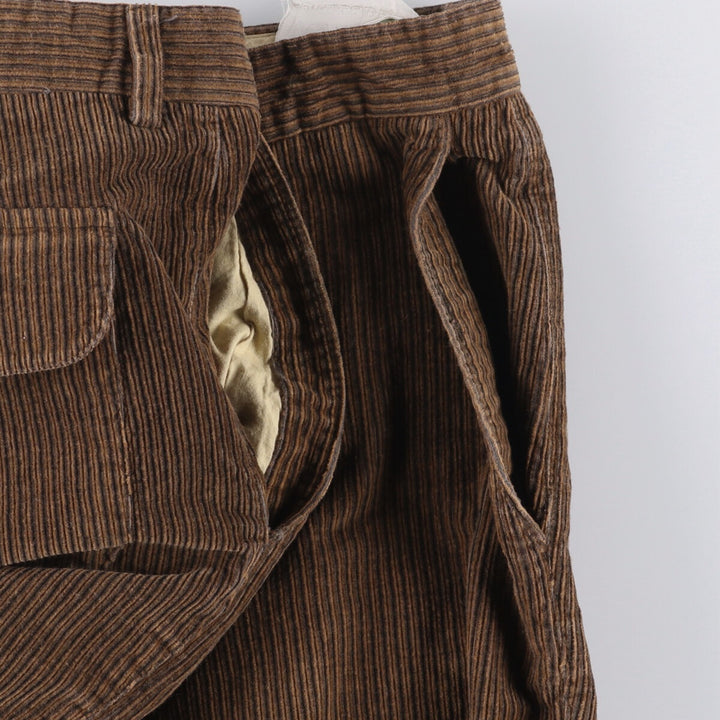 Giovanni Da Pian Corduroy Pants, Made in Italy, Men's, Size W35 cotton brown type Vintage Second Hand