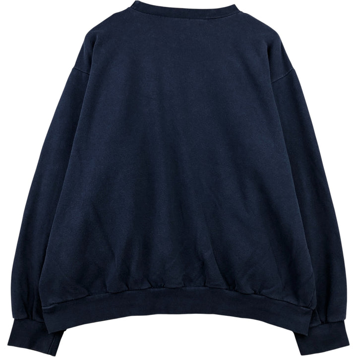 2000'S Nike logo sweatshirt, men's size XL cotton navy blue type Vintage Second Hand