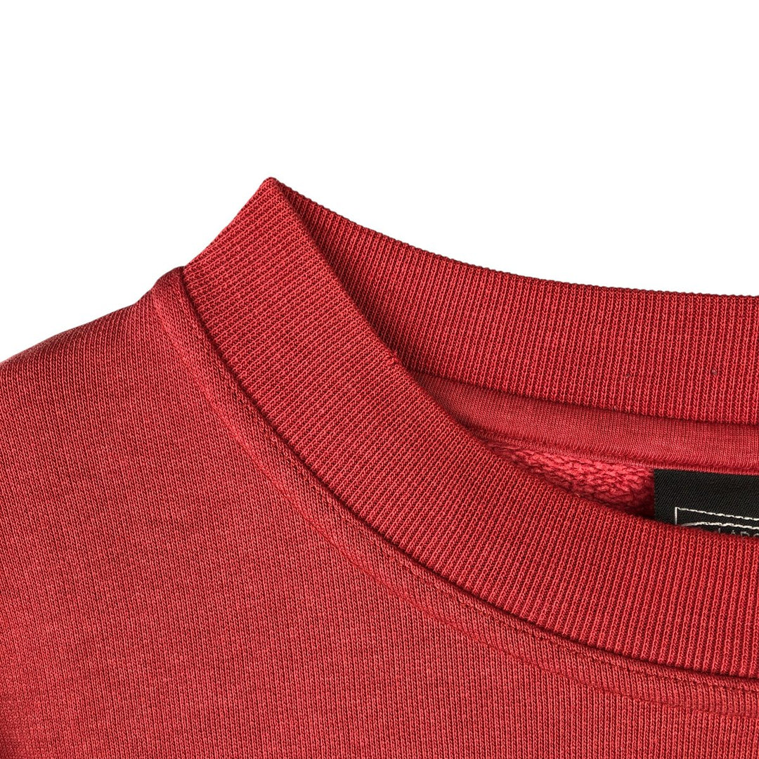 Vintage 90'S QUIKSILVER logo sweatshirt, made in Portugal, men's size L cotton burgundy type Vintage Second Hand