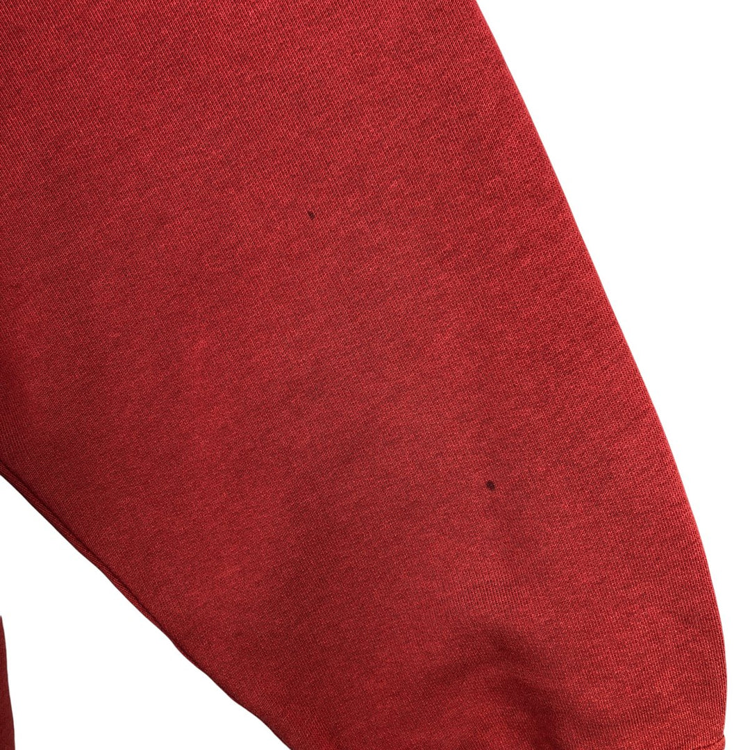 Vintage 90'S QUIKSILVER logo sweatshirt, made in Portugal, men's size L cotton burgundy type Vintage Second Hand