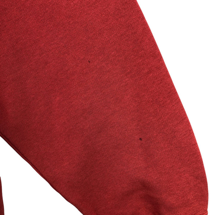Vintage 90'S QUIKSILVER logo sweatshirt, made in Portugal, men's size L cotton burgundy type Vintage Second Hand