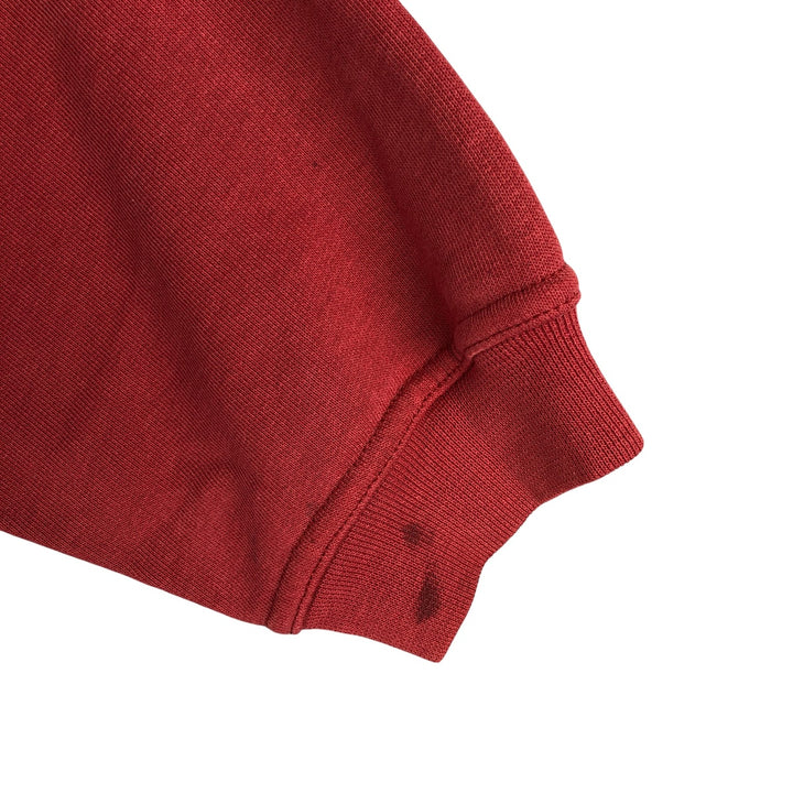 Vintage 90'S QUIKSILVER logo sweatshirt, made in Portugal, men's size L cotton burgundy type Vintage Second Hand