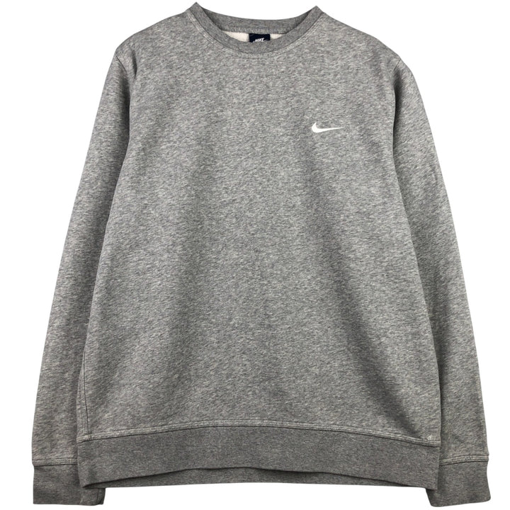 Nike One Point Logo Sweatshirt, Trainer, Men's XXL cotton gray type Vintage Second Hand