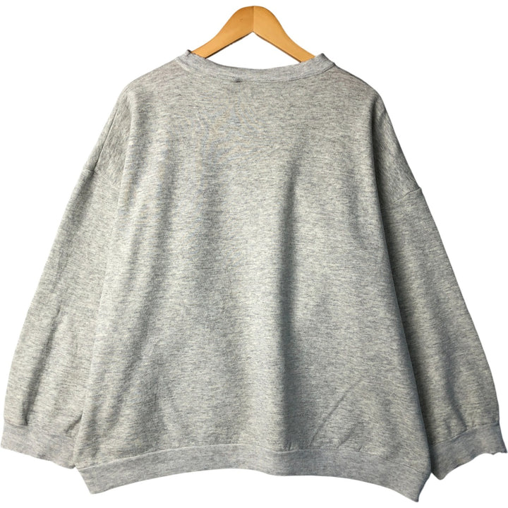 90'S Disney Mickey Mouse and Minnie Mouse Oversized Character Sweatshirt, Made in USA cotton gray type Vintage Second Hand