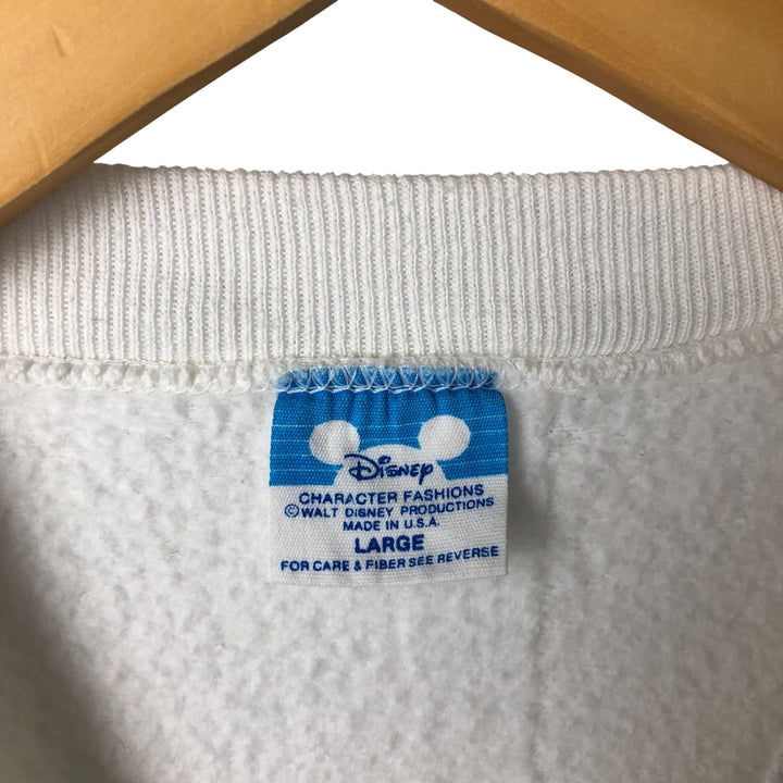Vintage 1980'S Disney Minnie Mouse character sweatshirt, Made in USA, Men's Size L cotton white type Vintage Second Hand