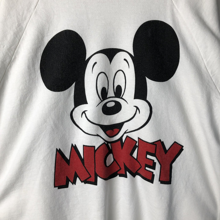Vintage 1980'S Disney Mickey Mouse character sweatshirt, Made in USA, Men's Size L cotton white type Vintage Second Hand