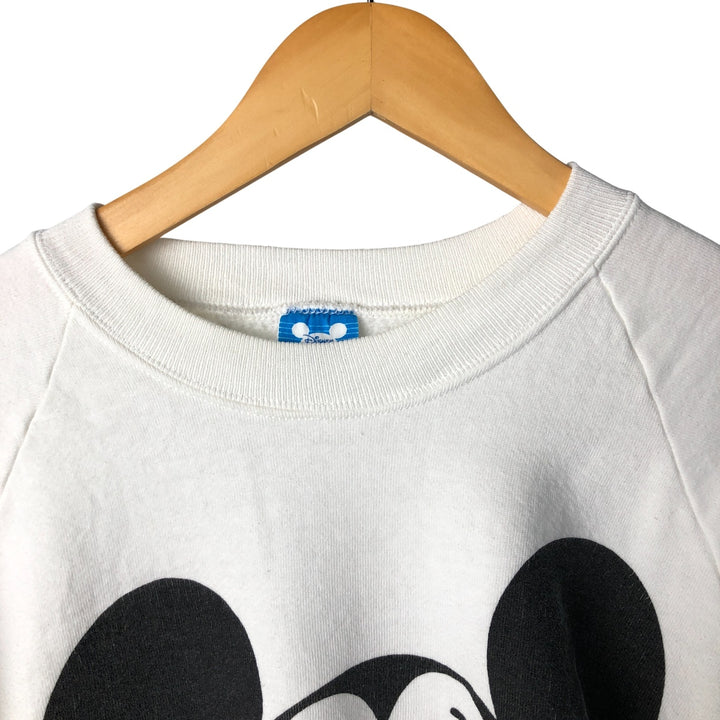Vintage 1980'S Disney Mickey Mouse character sweatshirt, Made in USA, Men's Size L cotton white type Vintage Second Hand