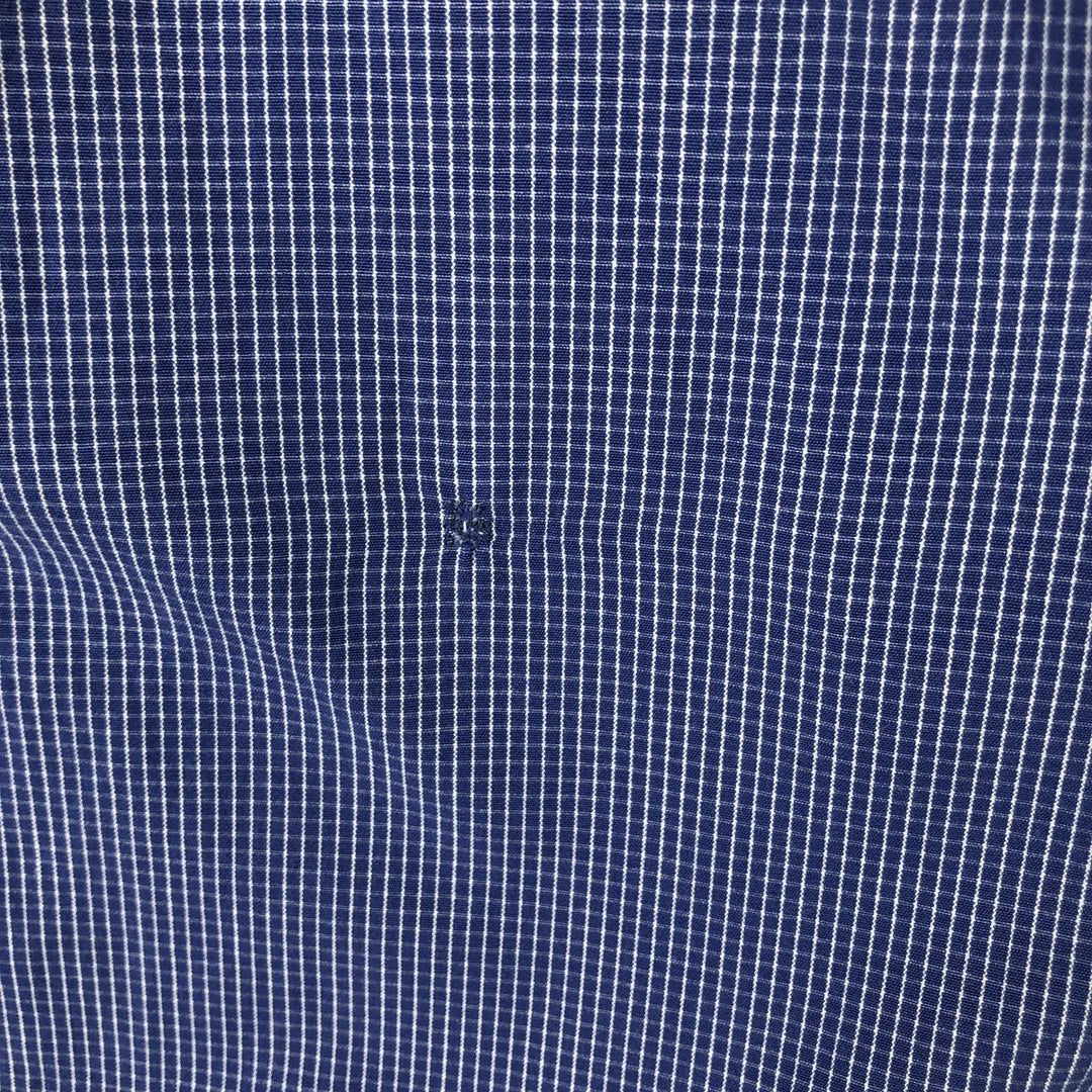 Ralph Lauren BLAKE long sleeve button down check shirt, men's XL size cotton blue type Vintage Second Hand