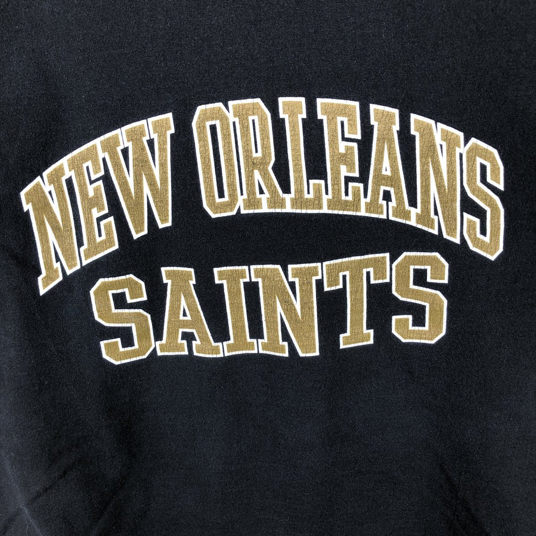 NFL New Orleans Saints Long Sleeve T-Shirt, Men's Size XL cotton black type Vintage Second Hand
