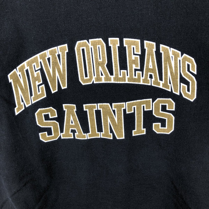 NFL New Orleans Saints Long Sleeve T-Shirt, Men's Size XL cotton black type Vintage Second Hand