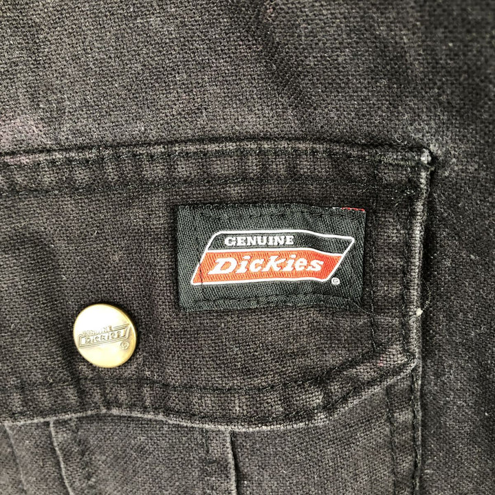 Dickies padded long-sleeved work shirt jacket, men's size XL cotton black type Vintage Second Hand