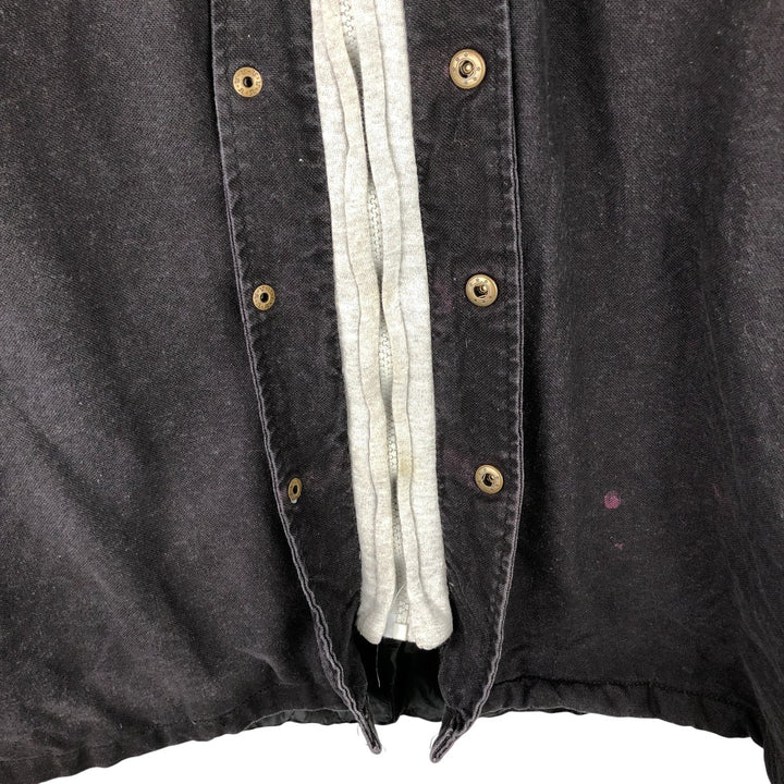 Dickies padded long-sleeved work shirt jacket, men's size XL cotton black type Vintage Second Hand
