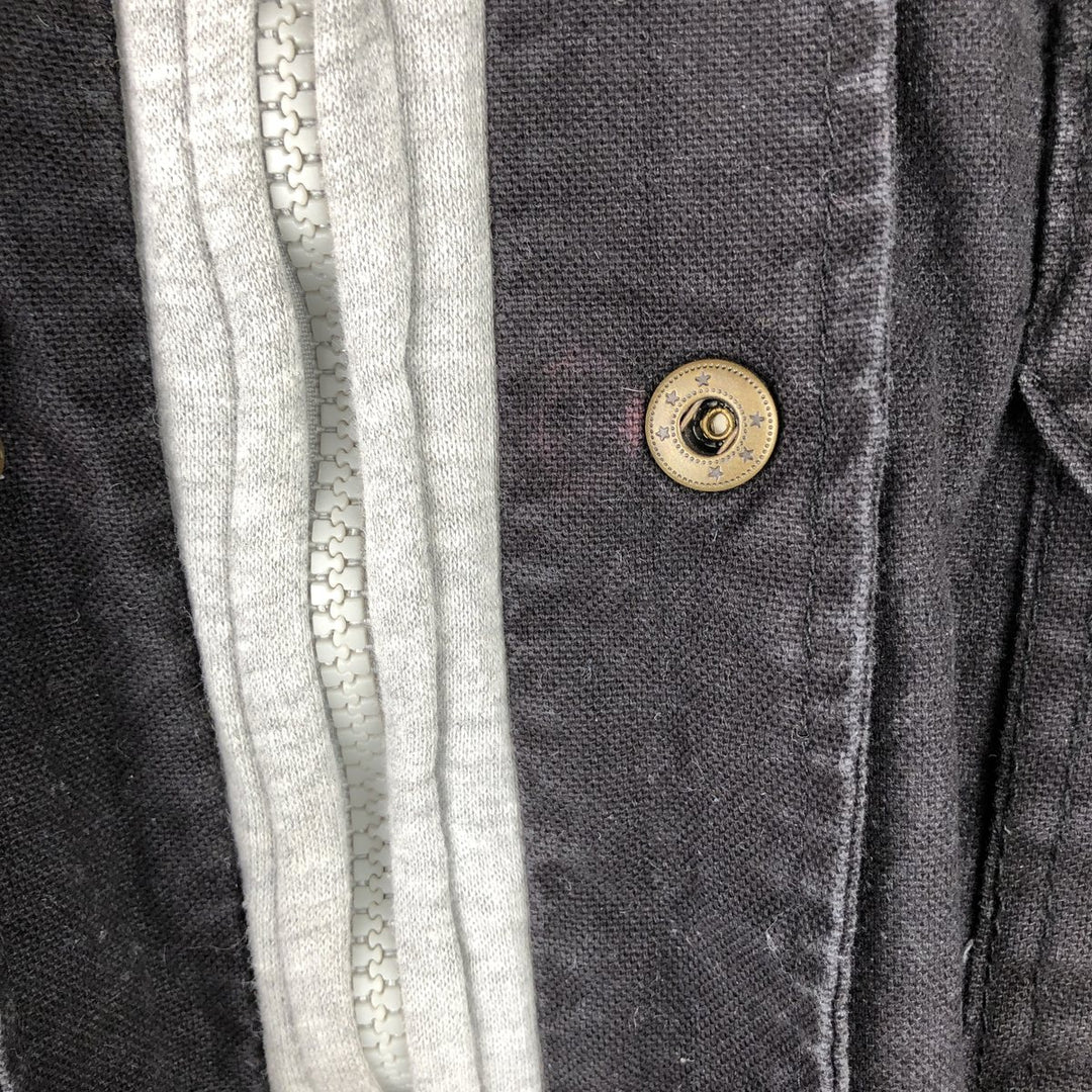 Dickies padded long-sleeved work shirt jacket, men's size XL cotton black type Vintage Second Hand