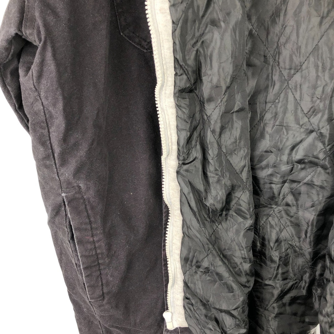 Dickies padded long-sleeved work shirt jacket, men's size XL cotton black type Vintage Second Hand