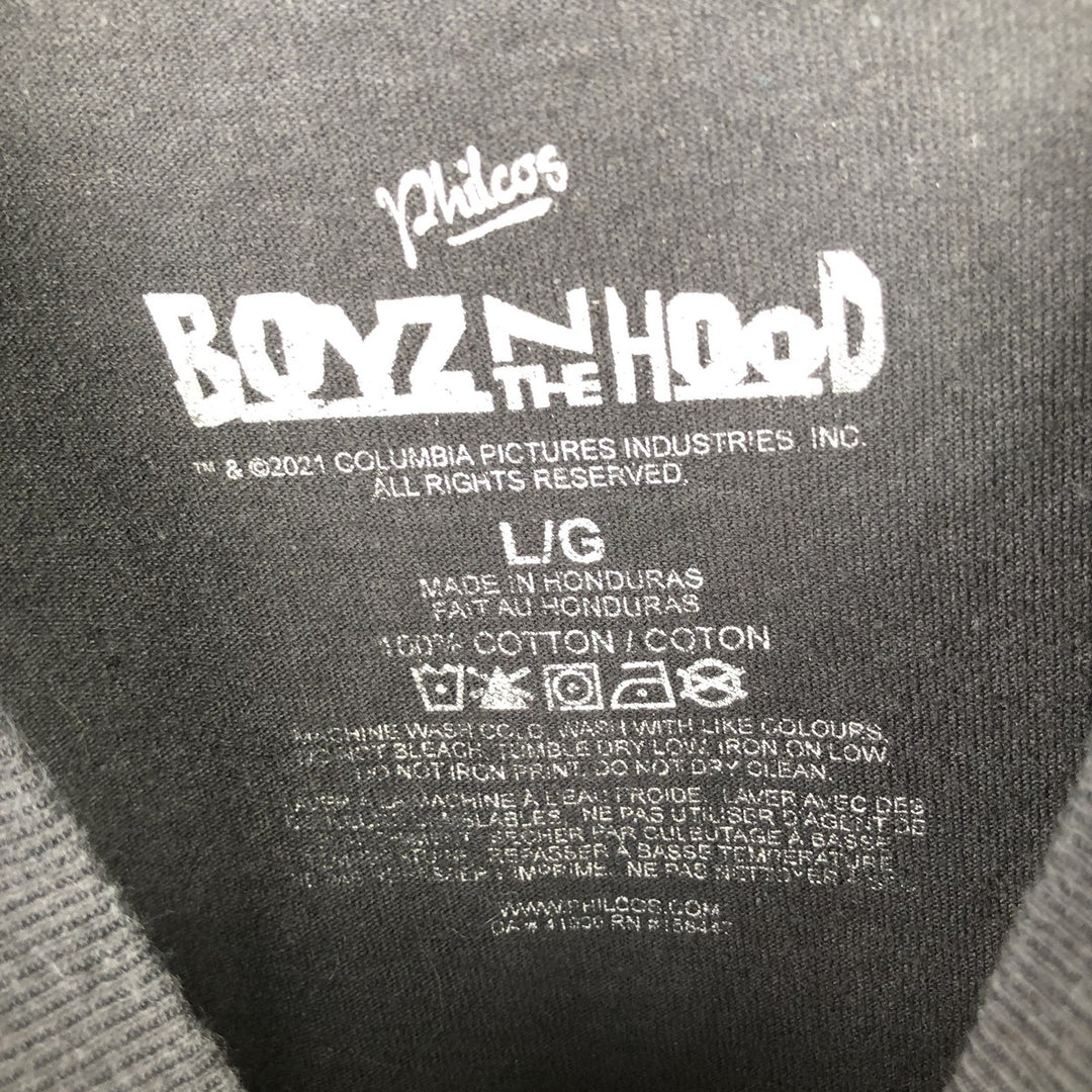 BOYZ N THE HOOD Movie Long Sleeve T-Shirt, Men's Size L cotton black type Vintage Second Hand