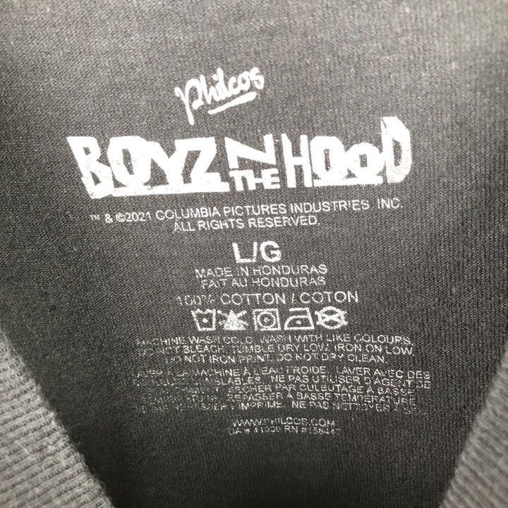 BOYZ N THE HOOD Movie Long Sleeve T-Shirt, Men's Size L cotton black type Vintage Second Hand