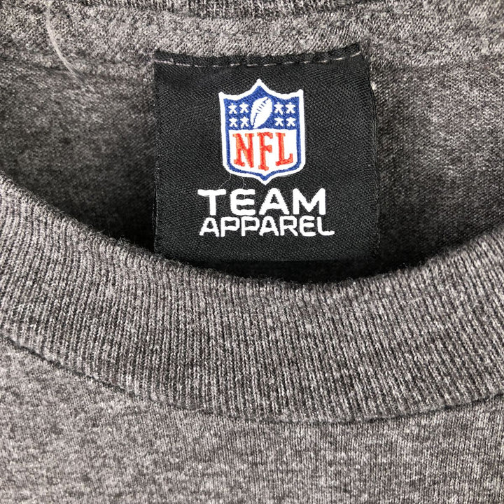 NFL GREEN BAY PACKERS Long Sleeve T-Shirt, Men's Size Medium cotton Charcoal Vintage Second Hand