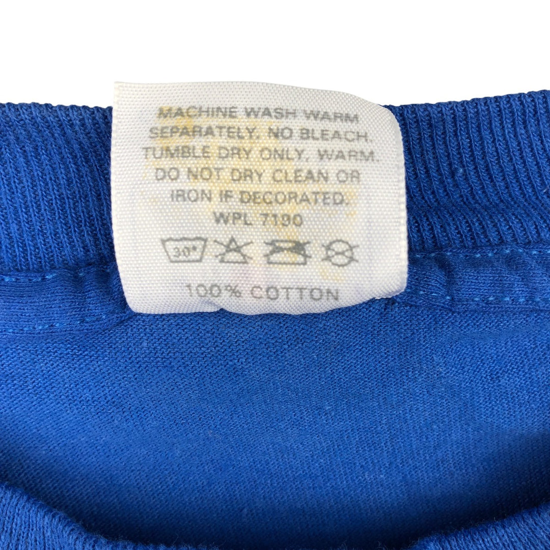 90'S Majestic Long Sleeve T-Shirt, Made in USA, Men's Size XL, Vintage cotton blue type Vintage Second Hand