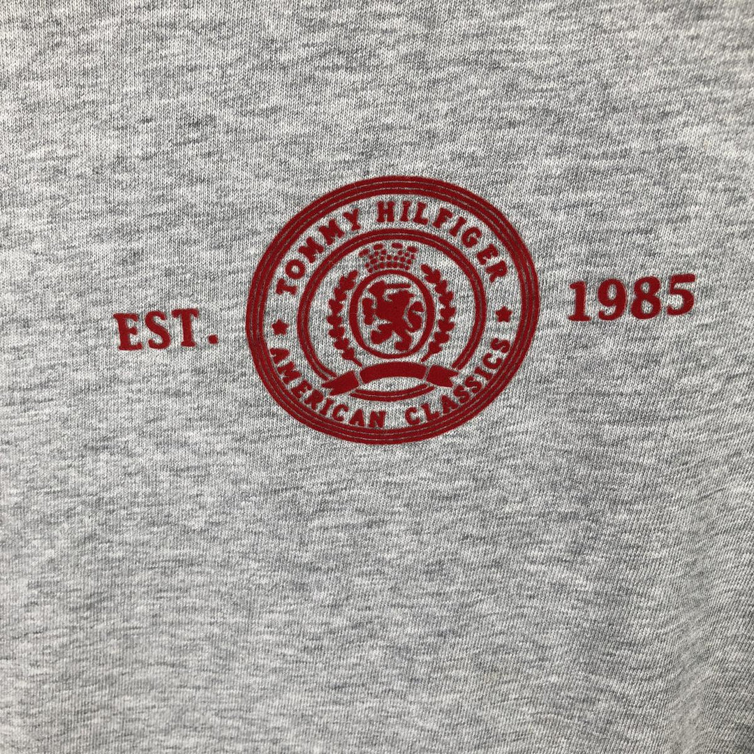 Vintage 90'S Tommy Hilfiger long-sleeved T-shirt, men's size XXL cotton gray type Vintage Second Hand