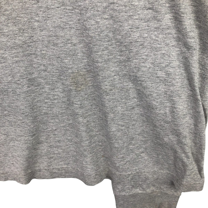 Vintage 90'S Tommy Hilfiger long-sleeved T-shirt, men's size XXL cotton gray type Vintage Second Hand