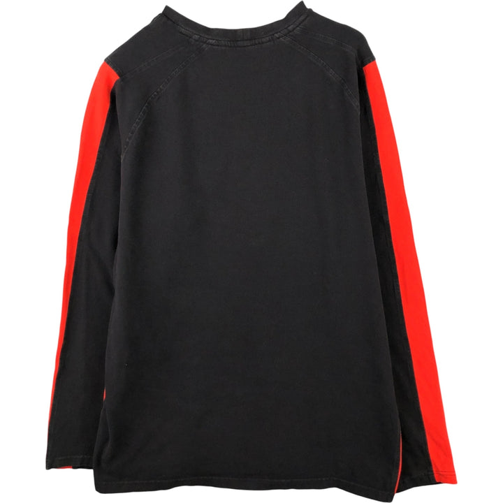 00'S Nike NIKE Long T-shirt Long T Men's XL size cotton black type Vintage Second Hand