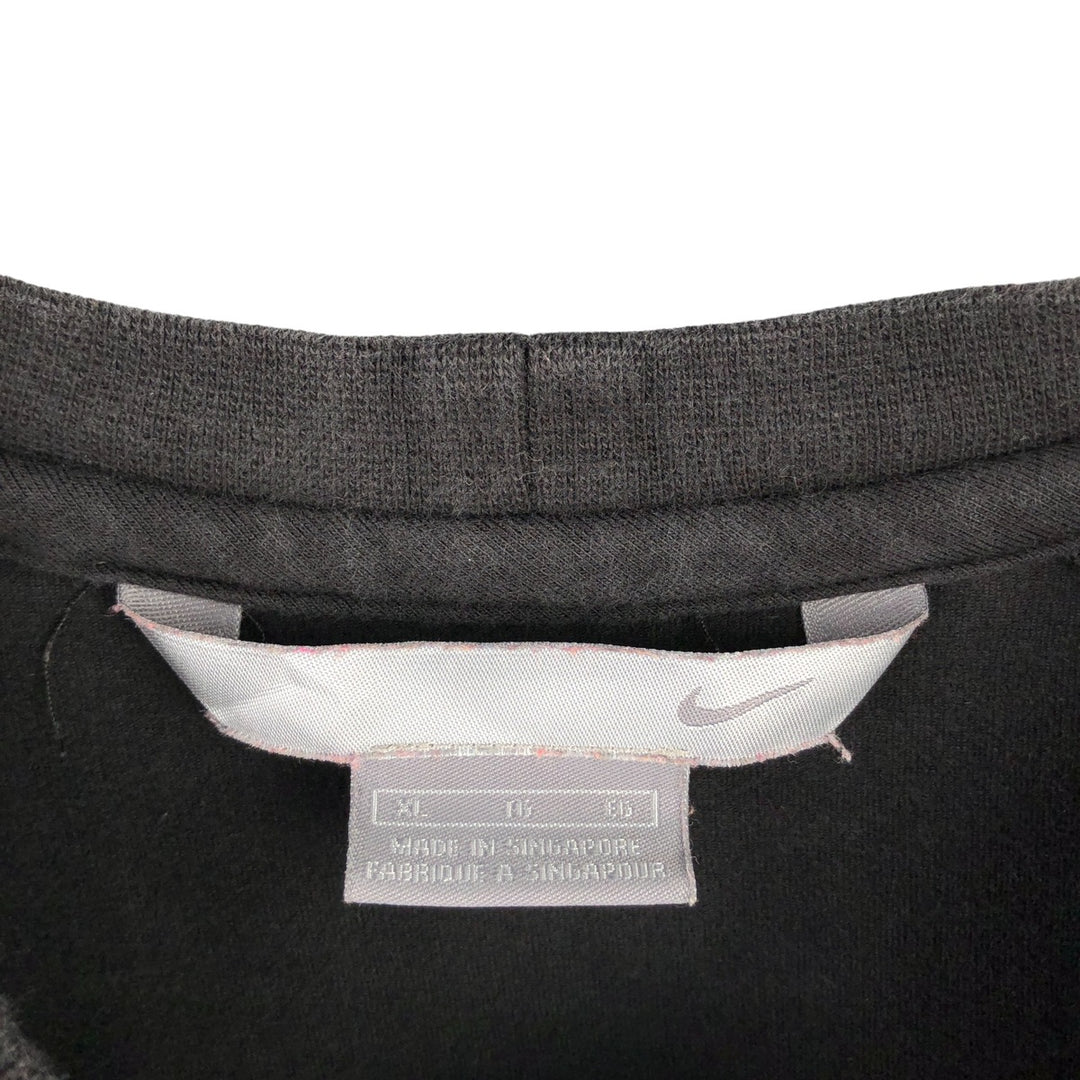 00'S Nike NIKE Long T-shirt Long T Men's XL size cotton black type Vintage Second Hand