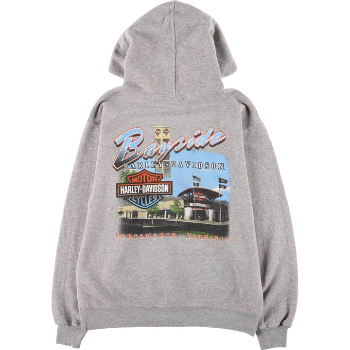 2000'S Harley-Davidson pullover sweatshirt, men's size small cotton gray type Vintage Second Hand