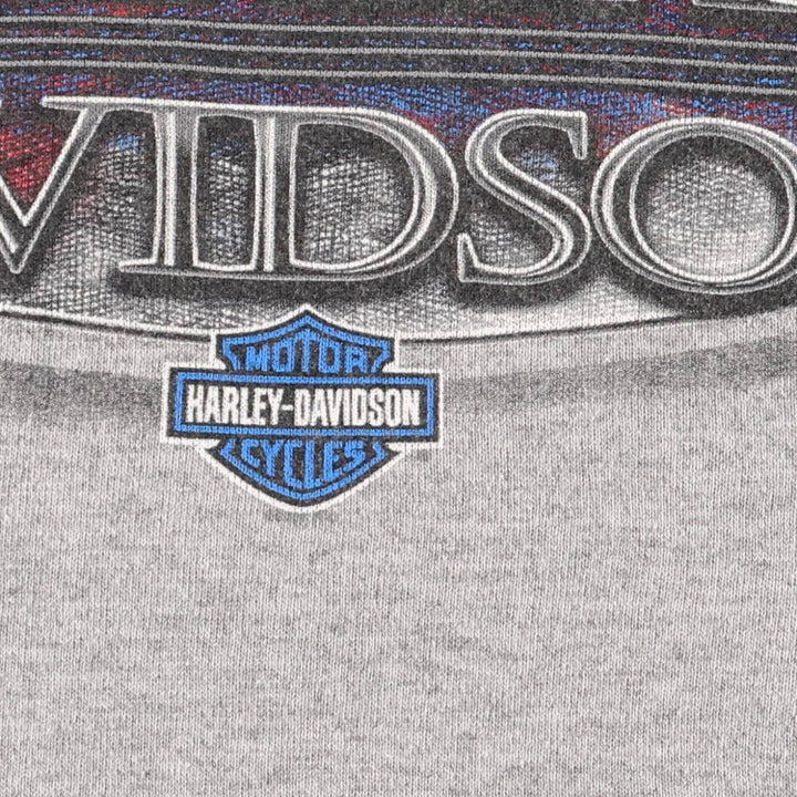 2000'S Harley-Davidson pullover sweatshirt, men's size small cotton gray type Vintage Second Hand