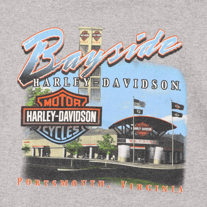 2000'S Harley-Davidson pullover sweatshirt, men's size small cotton gray type Vintage Second Hand