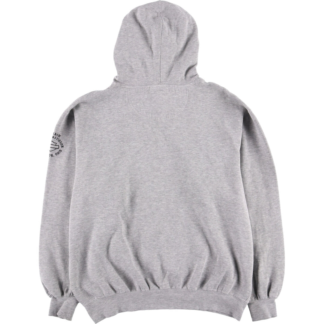 Harley-Davidson Sweatshirt Pullover Hoodie Men's Size L unclear gray type Vintage Second Hand