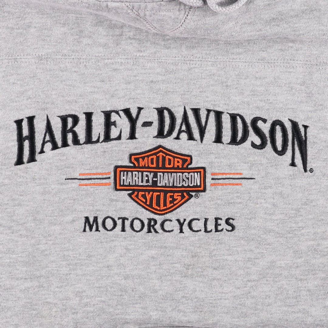 Harley-Davidson Sweatshirt Pullover Hoodie Men's Size L unclear gray type Vintage Second Hand