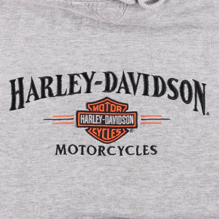 Harley-Davidson Sweatshirt Pullover Hoodie Men's Size L unclear gray type Vintage Second Hand
