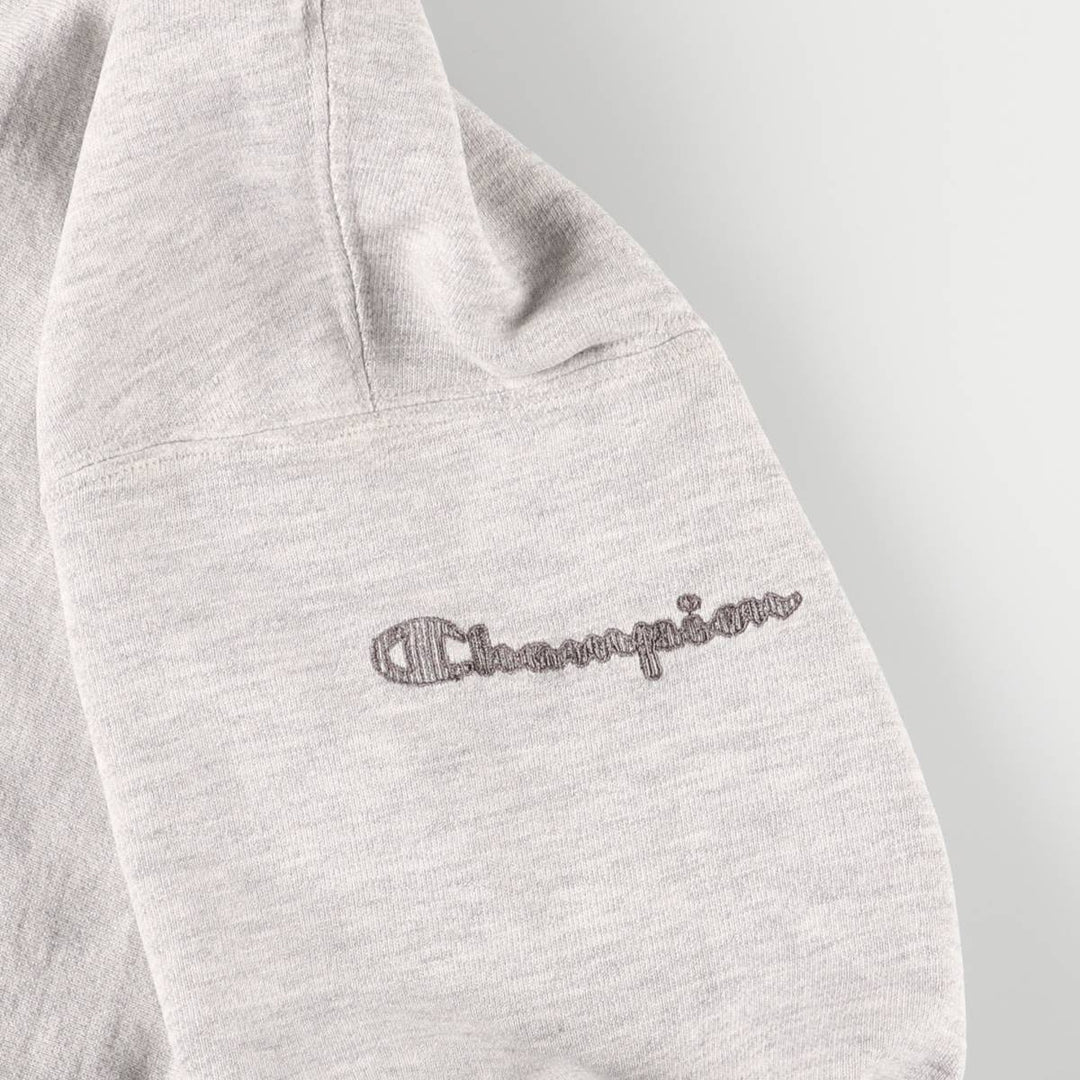 Champion Authentic Athletic Apparel Half-Zip Hoodie, Men's Size XL unclear gray type Vintage Second Hand