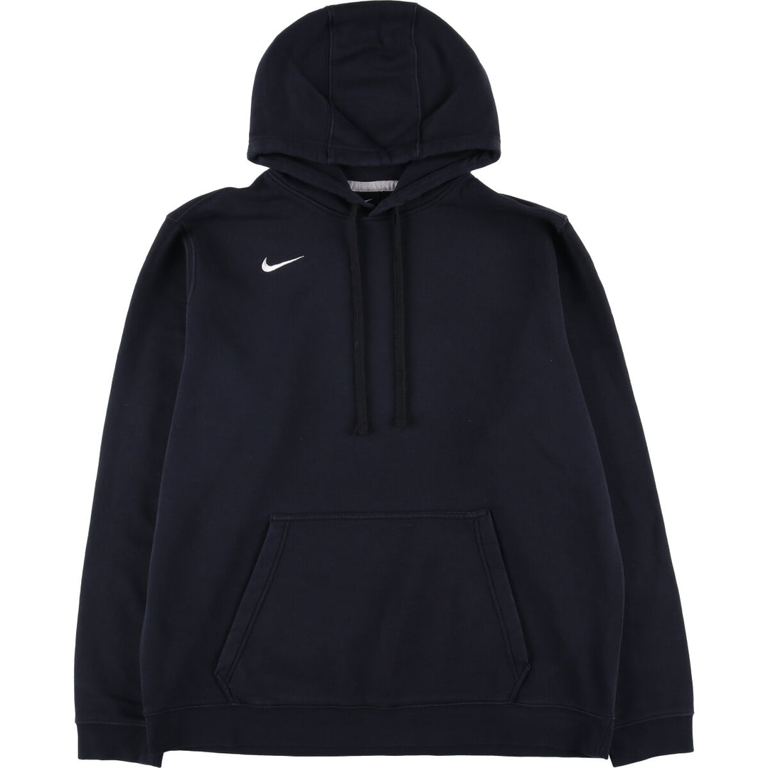 Nike Sweat Pullover Hoodie Men's XL Size cotton black type Vintage Second Hand