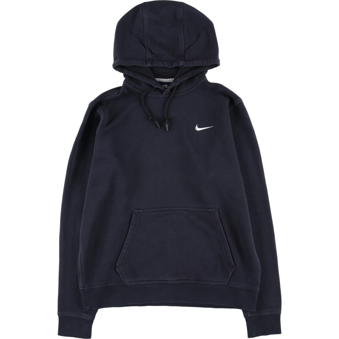 Nike Sweat Pullover Hoodie, Men's Size L cotton navy blue type Vintage Second Hand