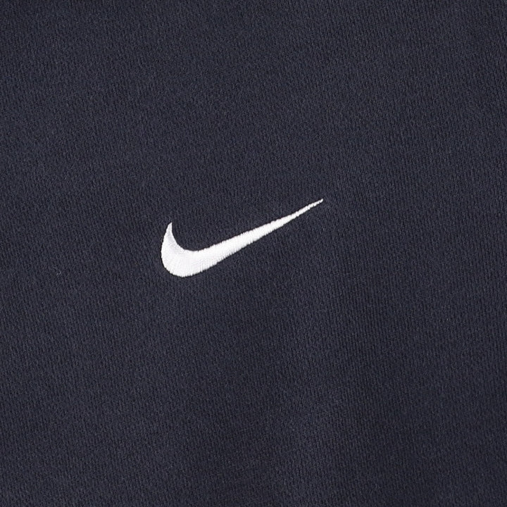 Nike Sweat Pullover Hoodie, Men's Size L cotton navy blue type Vintage Second Hand