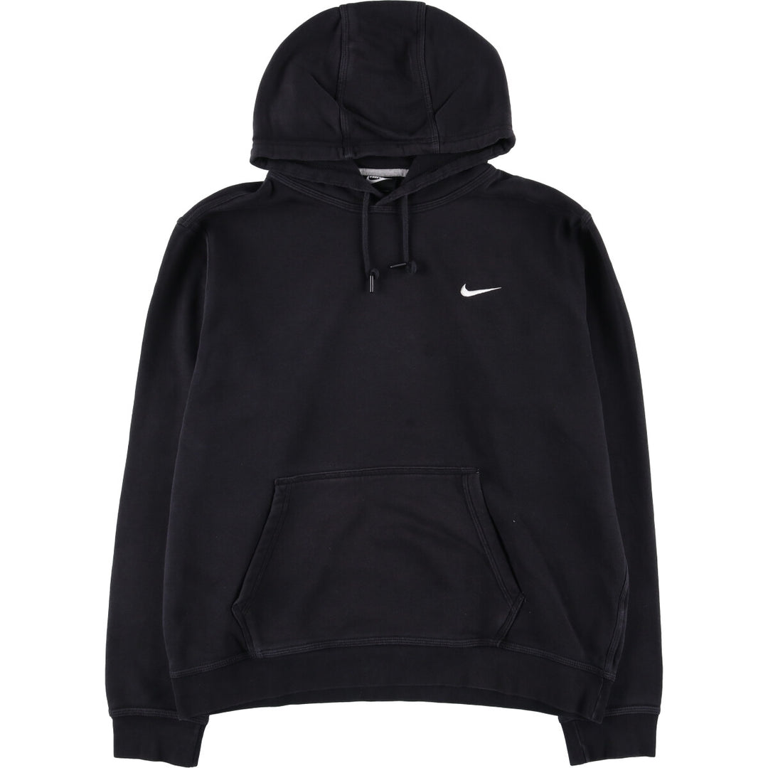 Nike Sweat Pullover Hoodie Men's XL Size cotton black type Vintage Second Hand