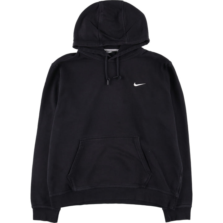 Nike Sweat Pullover Hoodie Men's XL Size cotton black type Vintage Second Hand