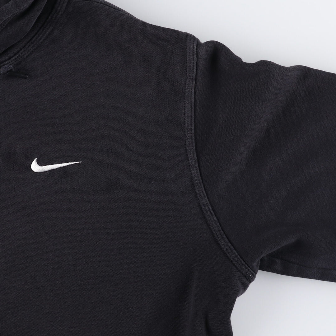 Nike Sweat Pullover Hoodie Men's XL Size cotton black type Vintage Second Hand