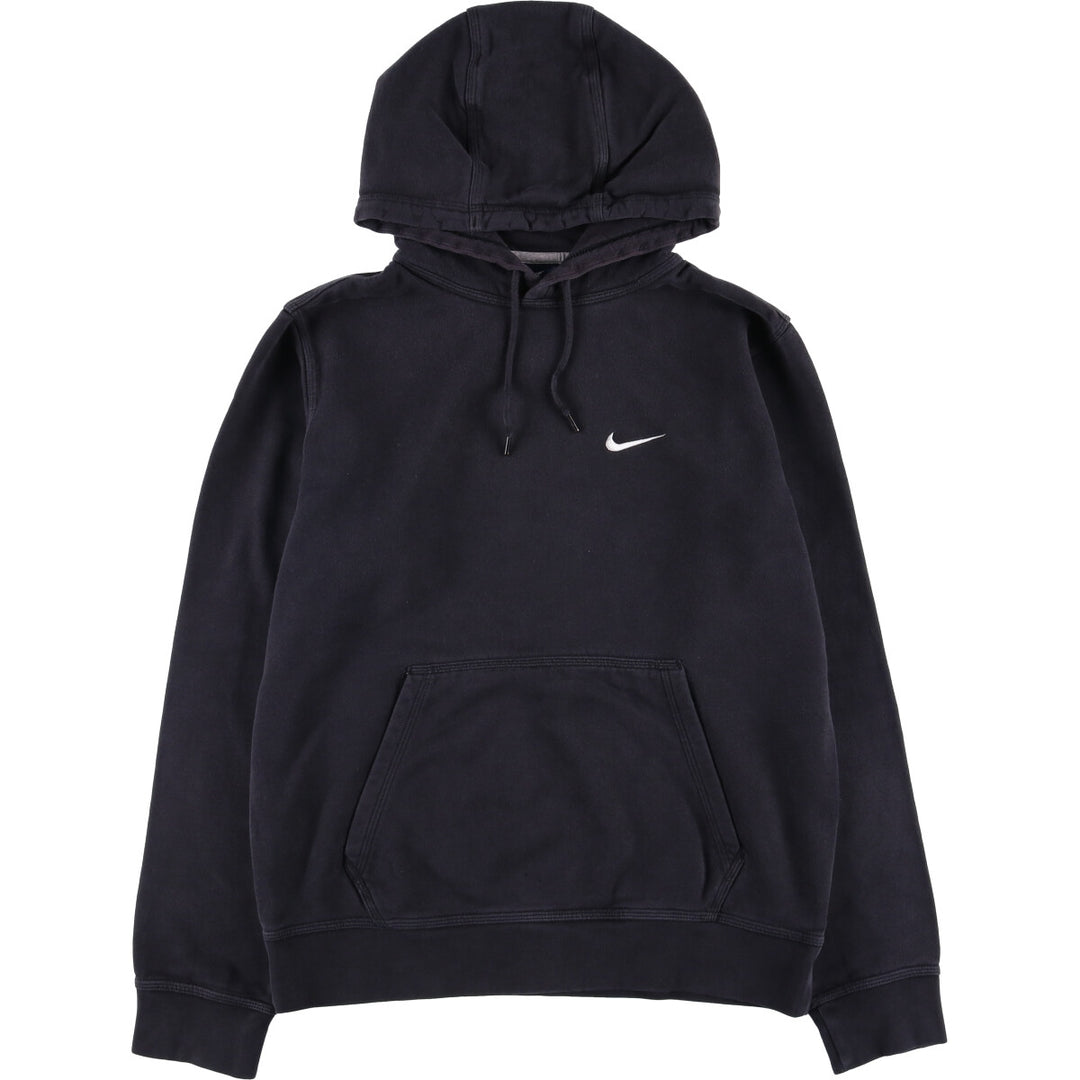 Nike Sweat Pullover Hoodie, Men's Size M cotton navy blue type Vintage Second Hand