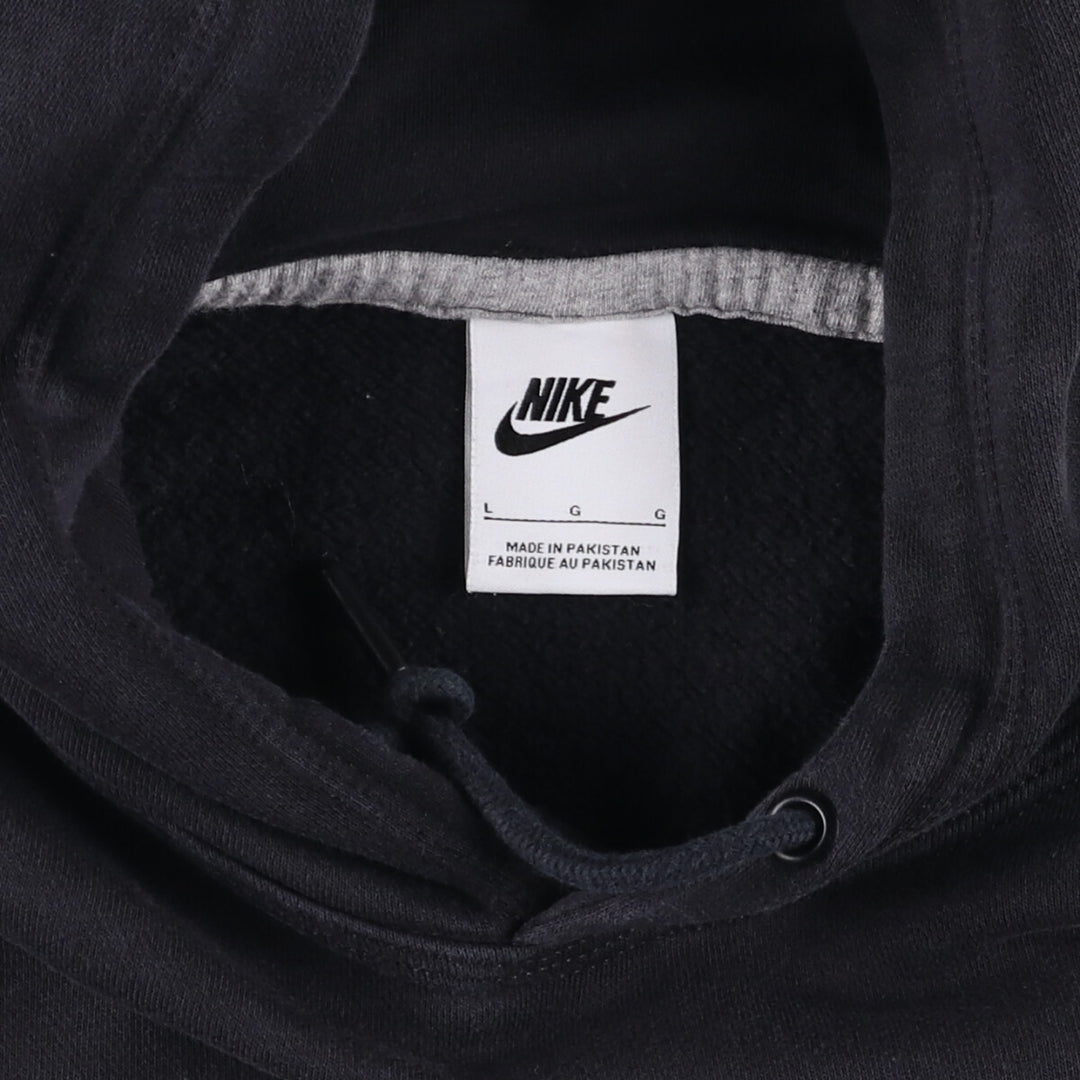 Nike Sweat Pullover Hoodie, Men's Size L cotton black type Vintage Second Hand