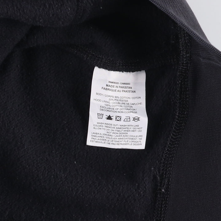 Nike Sweat Pullover Hoodie, Men's Size L cotton black type Vintage Second Hand
